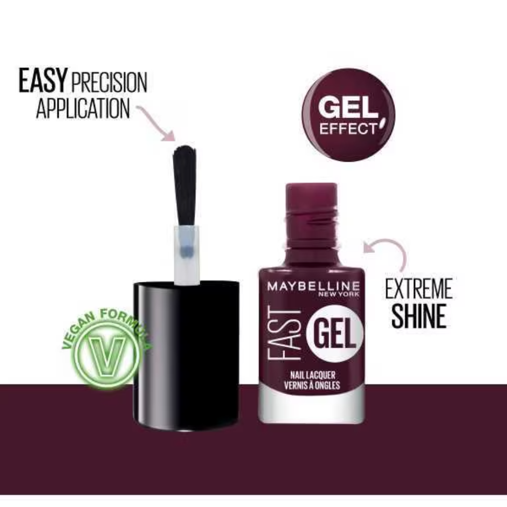 Maybelline Fast Gel Quick Drying Longwear Nail Lacquer 6.7ml  - 13 Possessed Plum