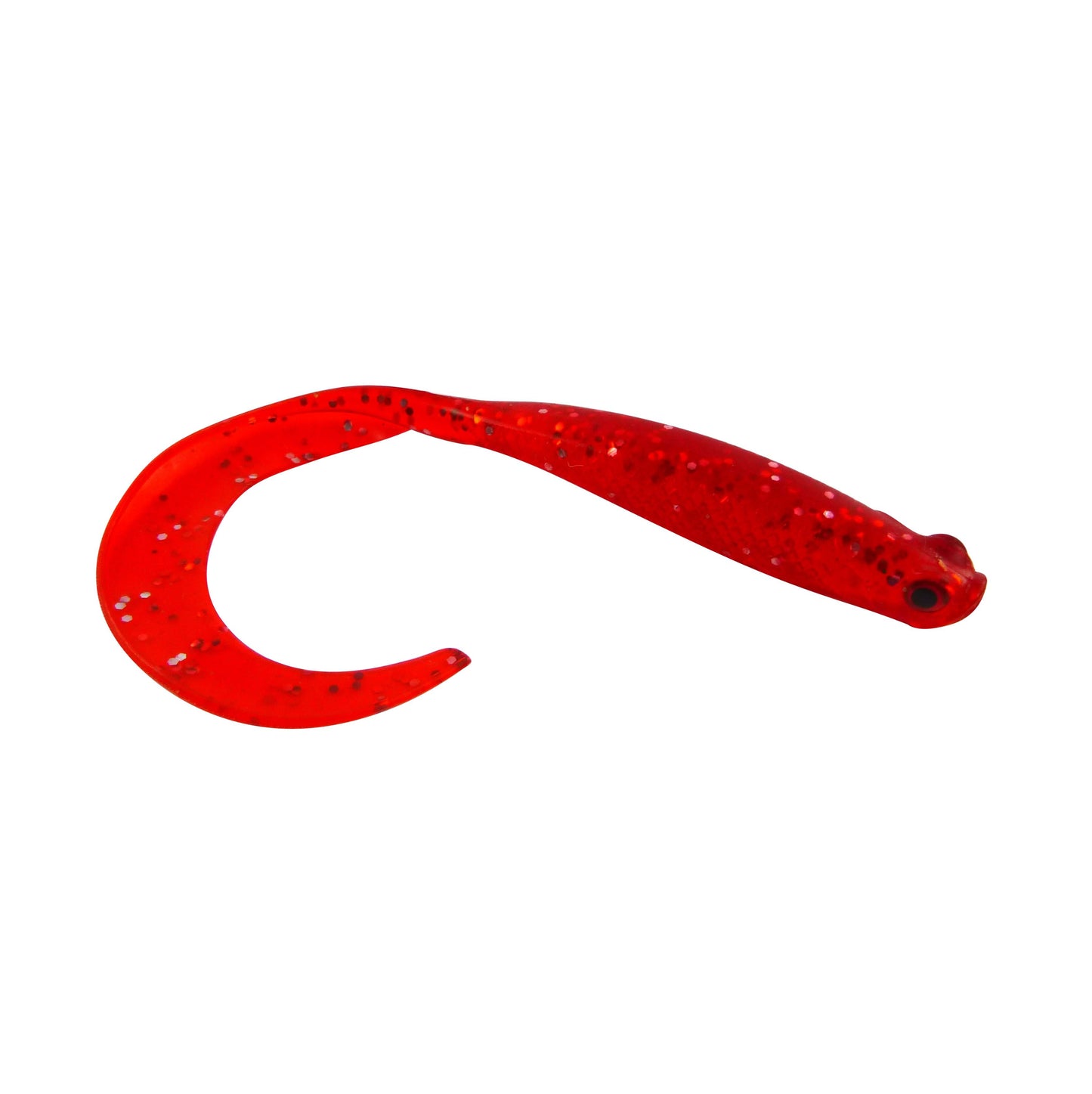 Swimerz 100 mm VTail Soft Plastic Lure, Red Glitter, 5 pack-0
