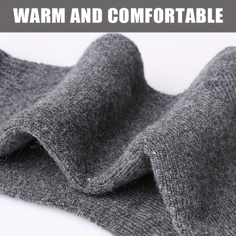 12 Pairs Mens Thermo Wool Blend Work Socks Heavy Duty Outdoor Warm (EU37-EU41)