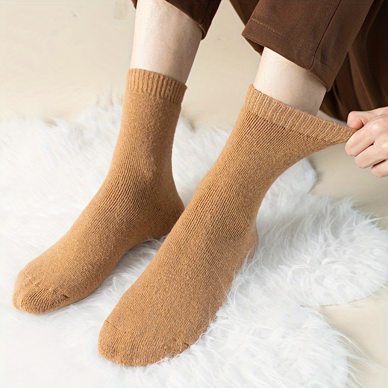 12 Pairs Coco&Hana Mens Thermo Wool Blend Work Socks (EU37-EU41) - Heavy Duty Outdoor-3