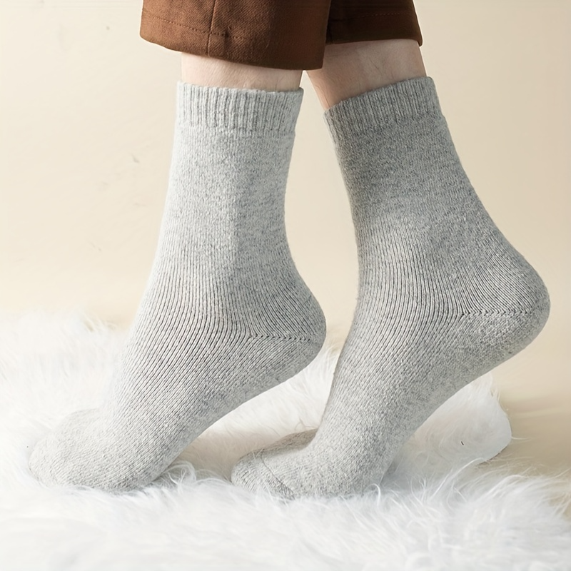 12 Pairs Mens Thermo Wool Blend Work Socks Heavy Duty Outdoor Warm (EU37-EU41)