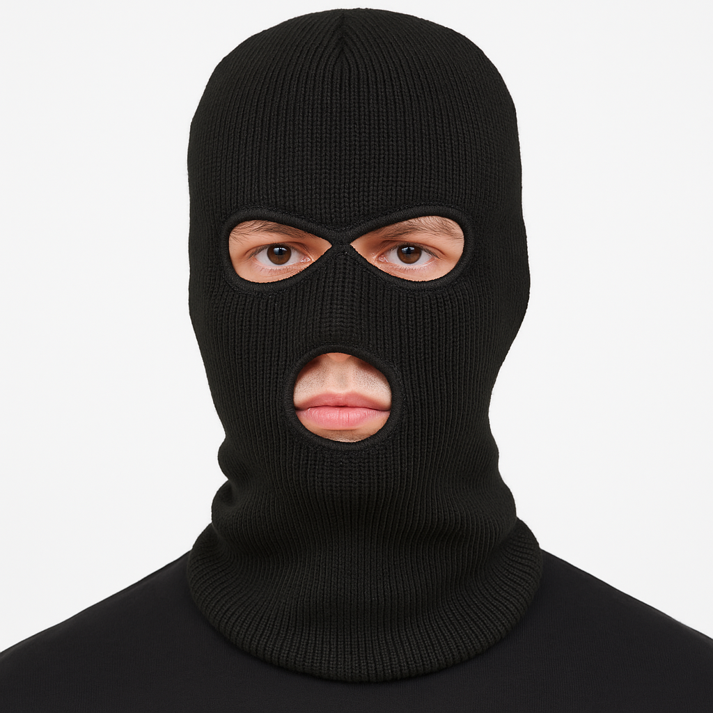 WARM KNITTED Thermal BALACLAVA Motorbike Biker Ski Snowboard Hat Face Hood Mask-0