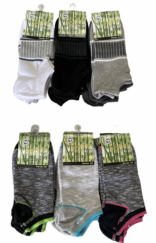 12x Pairs Bamboo Anklet Socks Work Sport Ankle Cushion Odour Resistant Bulk-0