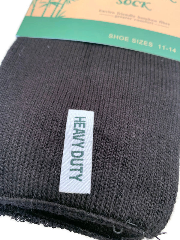 12 Pairs BAMBOO OUTDOOR SOCKS Mens Heavy Duty Thick Work Socks Cushion-3