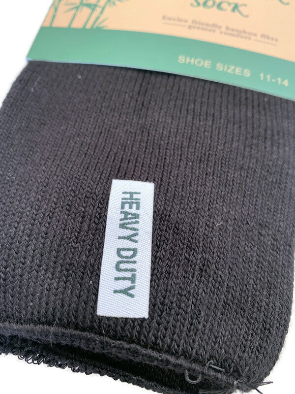 3 Pairs BAMBOO OUTDOOR SOCKS Mens Heavy Duty Thick Work Socks Cushion-2