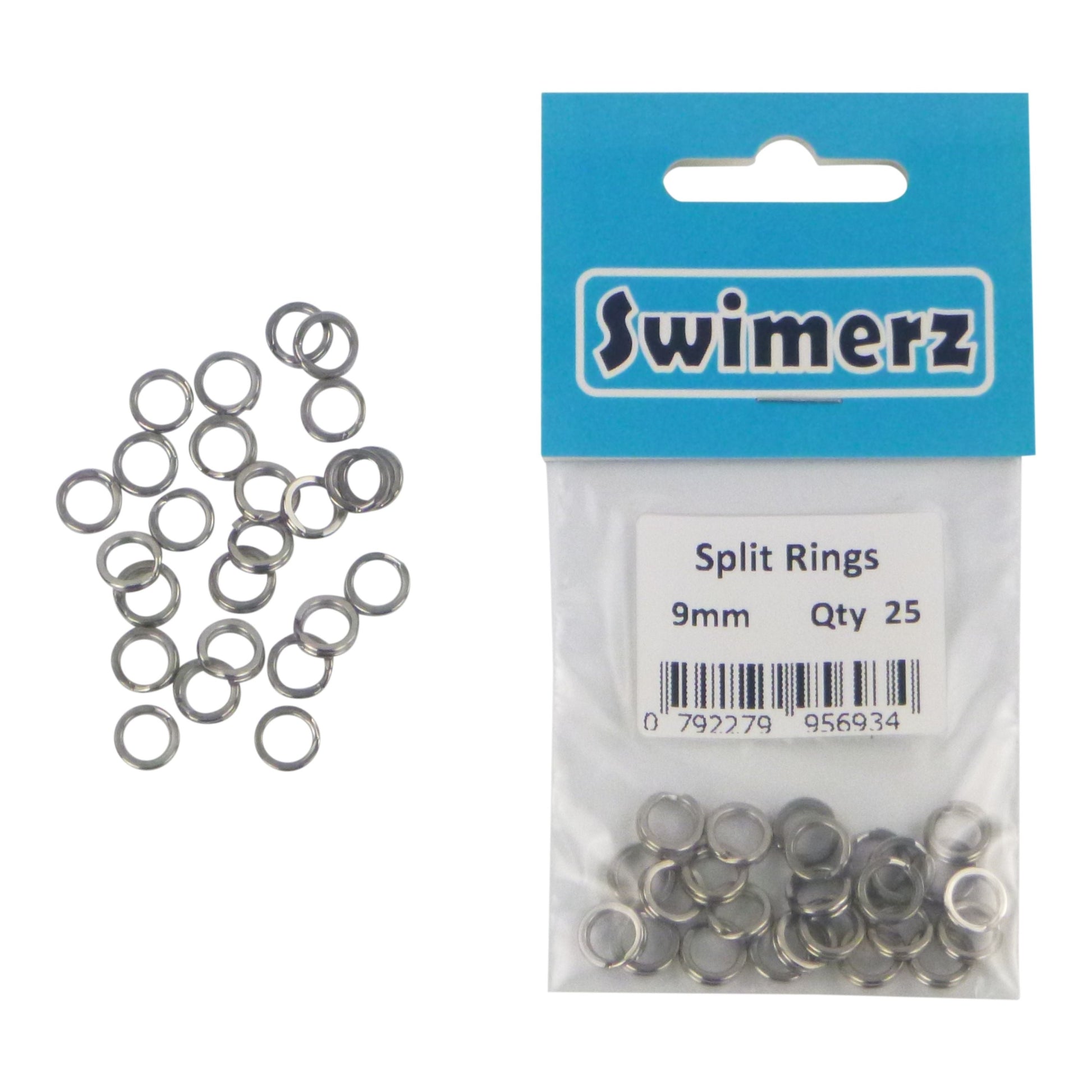 Swimerz 9mm Split Ring Stainless Steel, 25 Pack-1