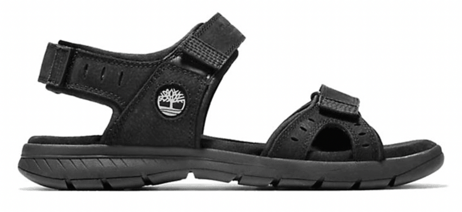 Timberland Mens Slip-On Leather Sandals Footwear - Black Nubuck-3