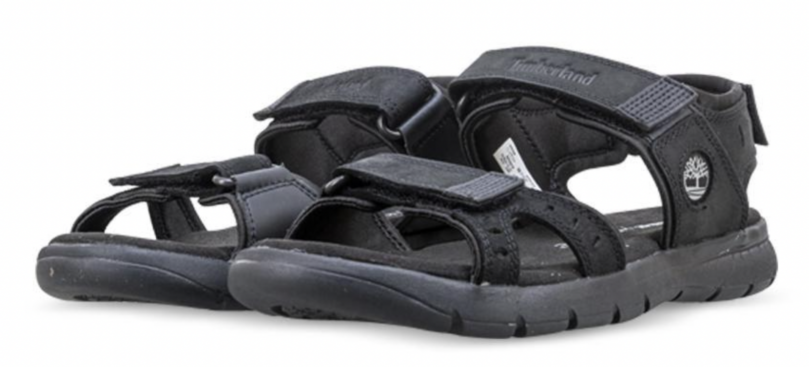 Timberland Mens Slip-On Leather Sandals Footwear - Black Nubuck-0