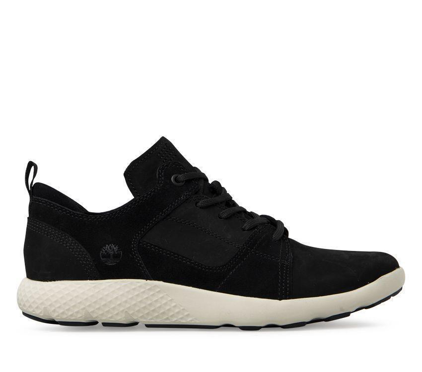 Timberland Womens Flyroam Leather Sneakers Shoes - Black-1