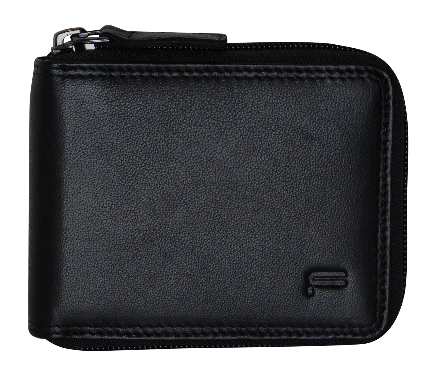 Futura Mens Zip Around Leather Wallet RFID Gift - Black-2