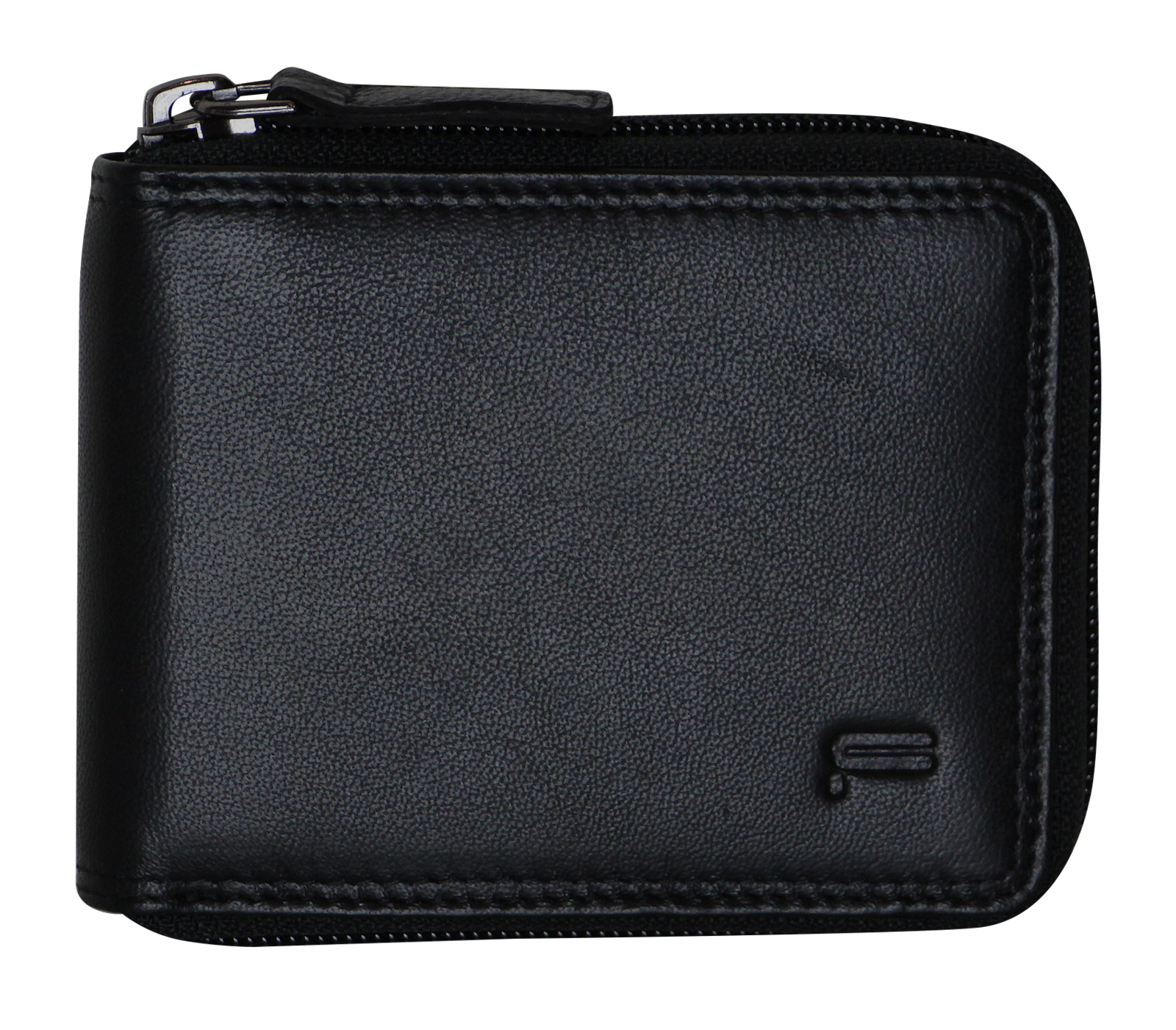 Futura Mens Zip Around Leather Wallet RFID Gift - Black-2