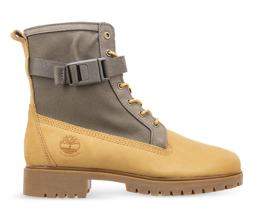 Timberland Womens Jayne Rebotle 100% Waterproof Boots Shoes Winter Wheat Nubuck-3