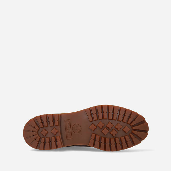 Timberland Womens 6 Inches Premium Waterproof Boot - Dark Brown with Red-3