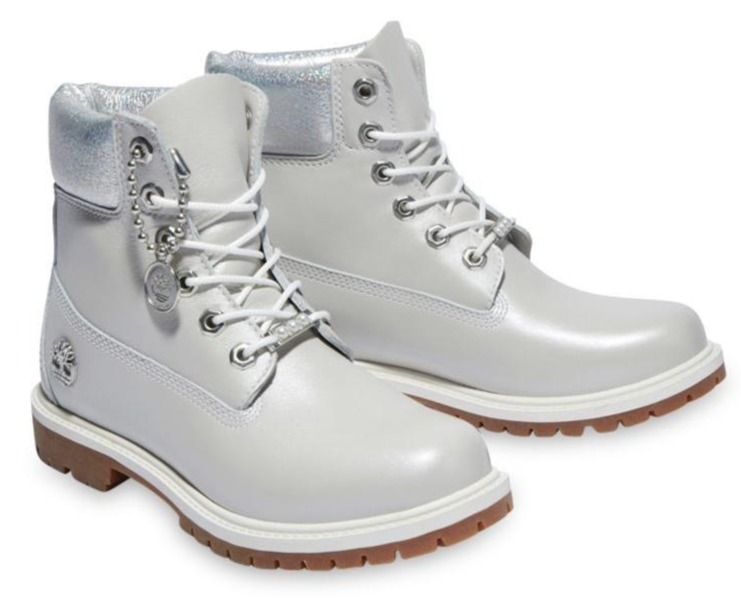 Timberland Womens Heritage 6 Inches Waterproof Winter Boot - Light Grey-1