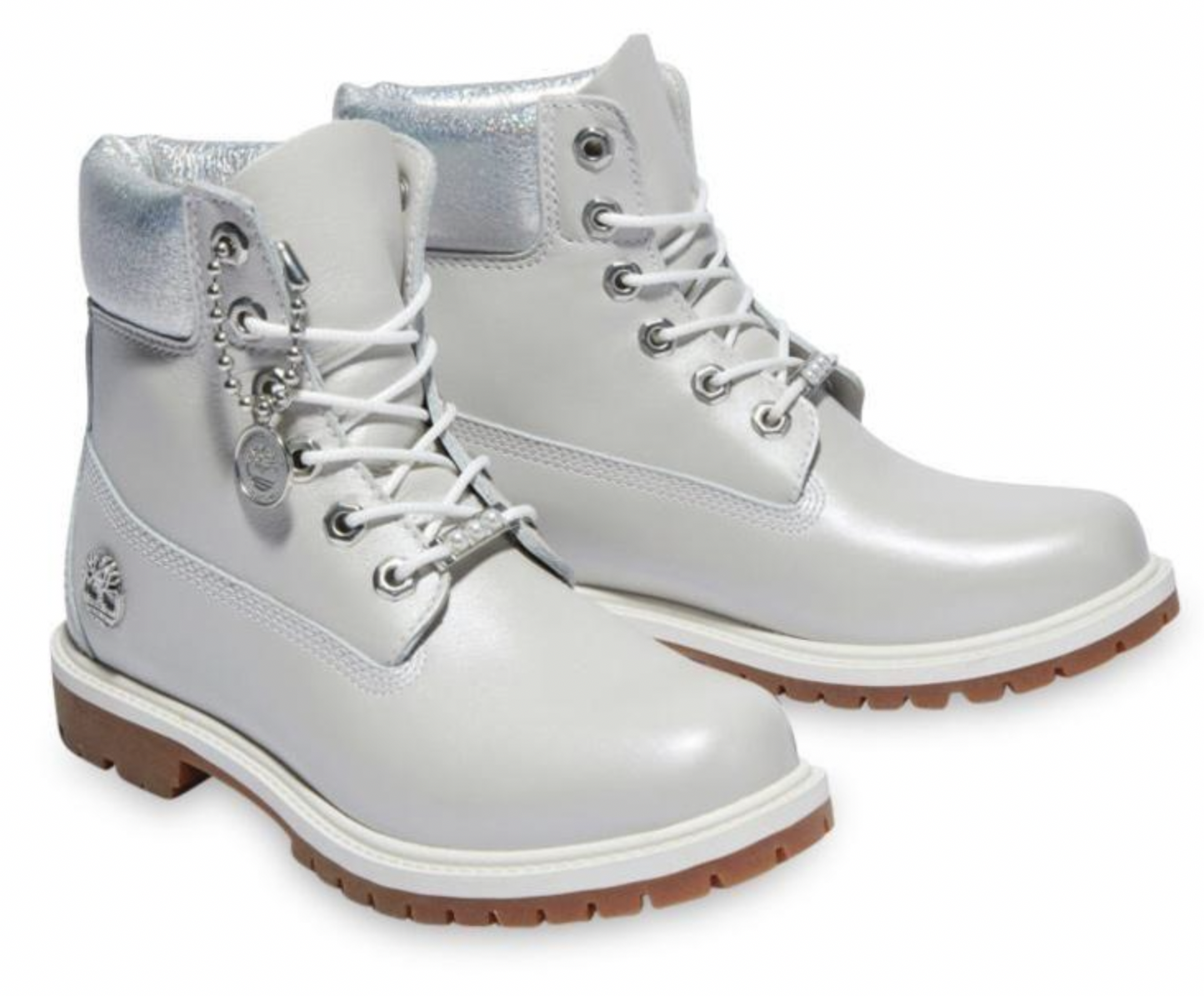Timberland Womens Heritage 6 Inches Waterproof Winter Boot - Light Grey-0