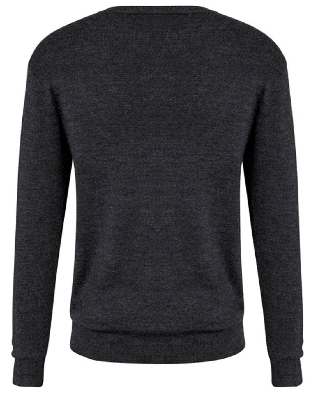 Mens Advatex Varesa Wool Pullover Jumper Cardigan V Neck - Charcoal-3