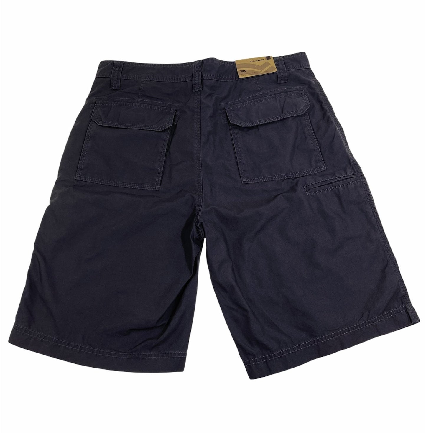 BR Mens 100% Cotton Casual Plain Walking Summer Shorts - Dark Grey-2