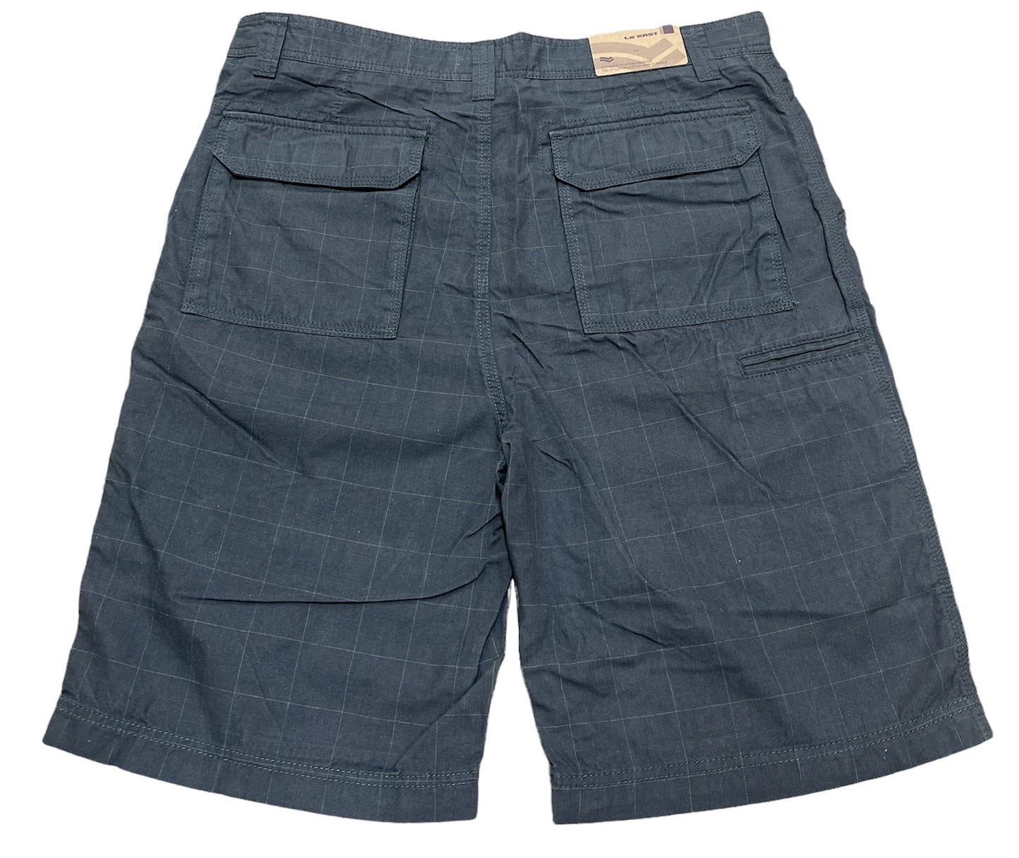 Mens 100% Cotton Summer Shorts - Check Grey-2