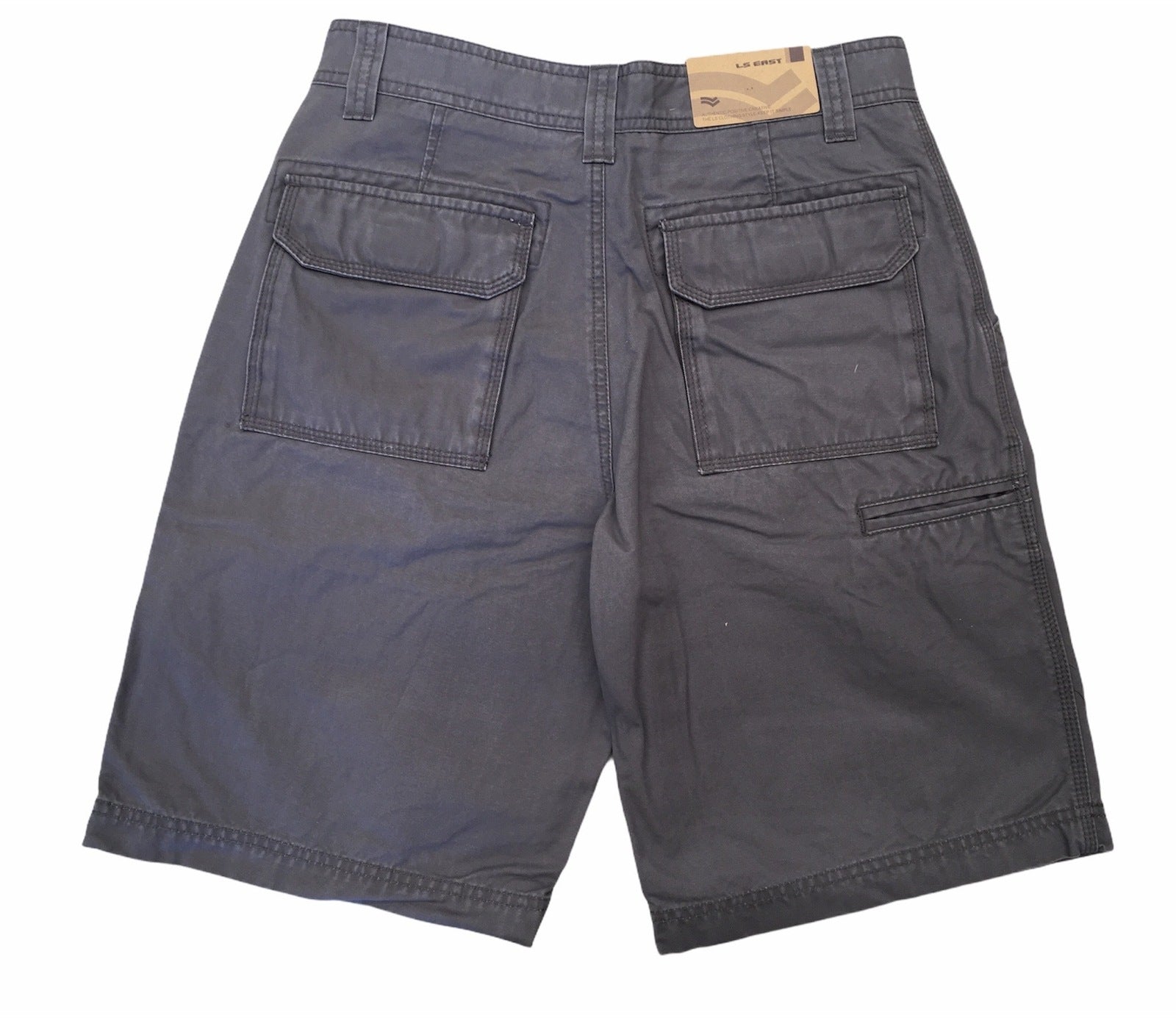 Mens 100% Cotton Drill Shorts Summer Casual Quality - Grey-2