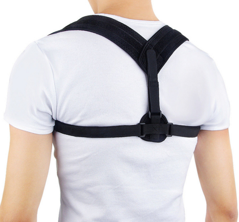 AXIGN Medical Posture Support Back Support Brace Corrector Strap Lumbar - Black-0