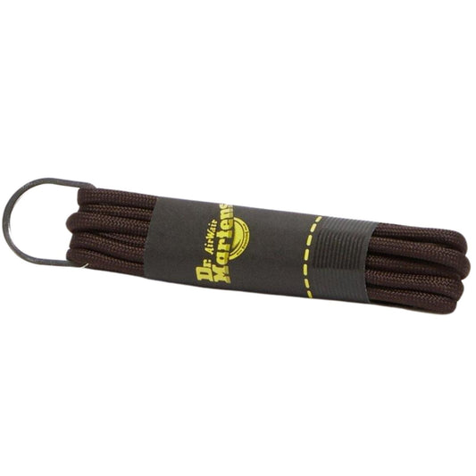 26" Dr. Martens Round Shoe Laces – Brown Cotton Laces for 3-Eye Shoes – 1 Pair – New