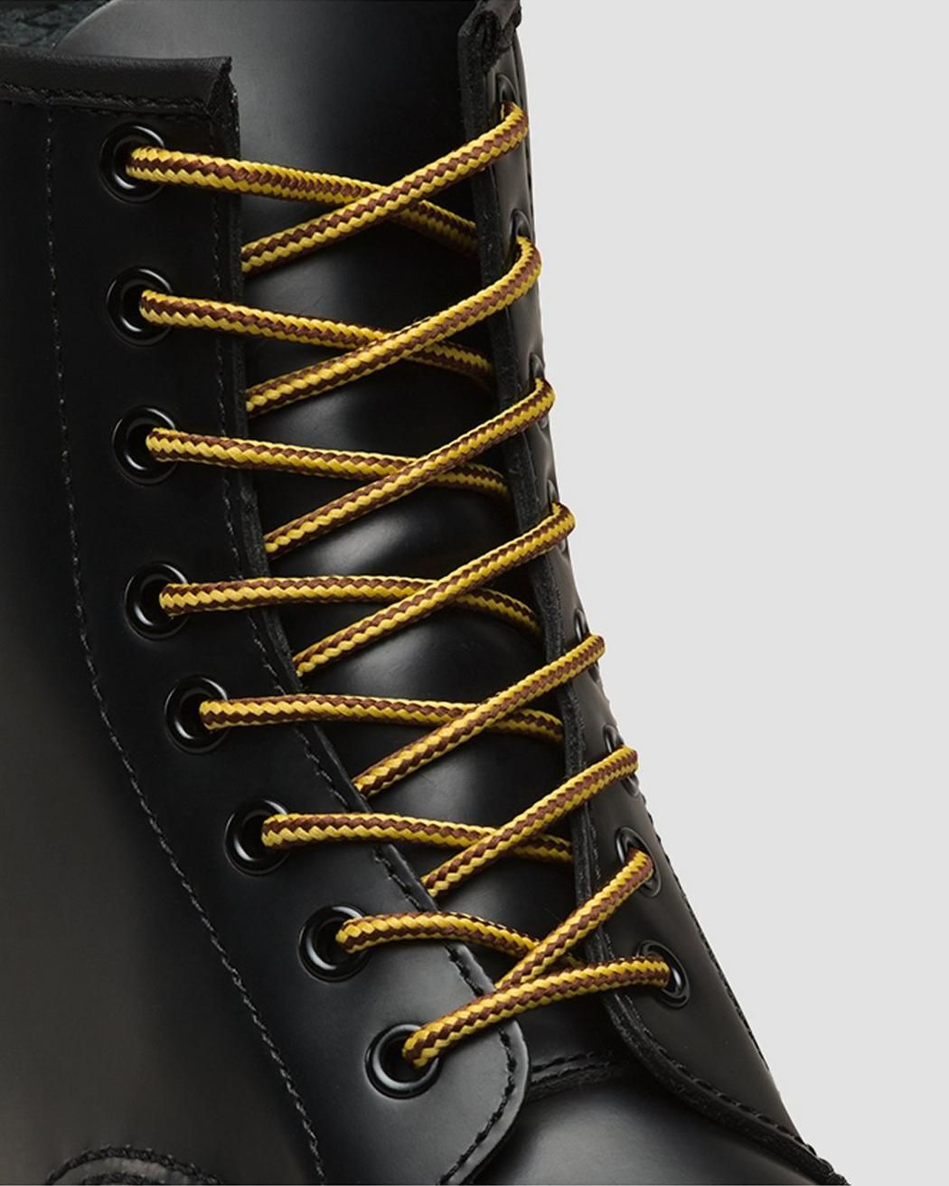 Dr. Martens 140cm Round Laces - Brown/Yellow (8-10 Eye Boots)-1