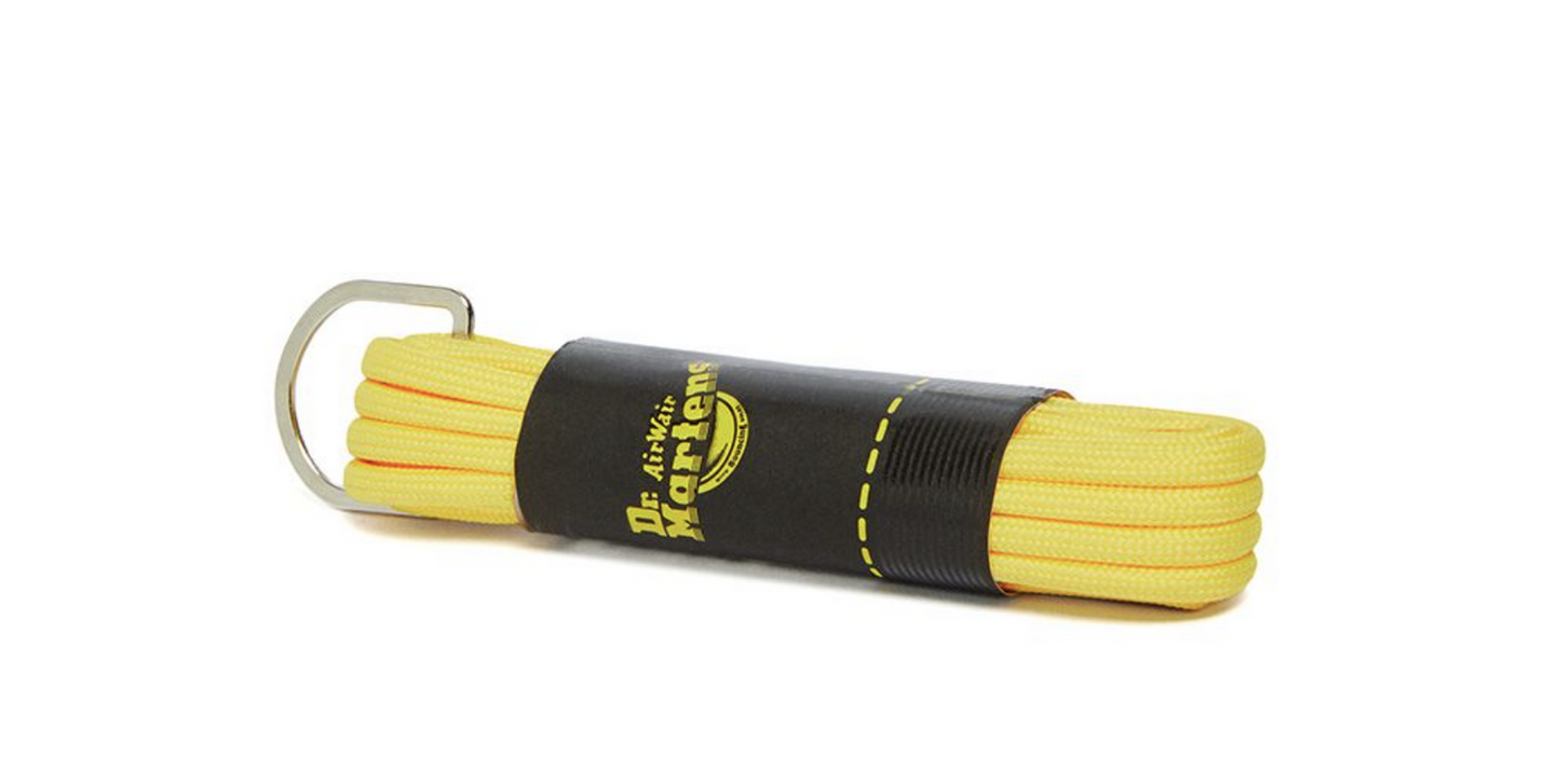 Dr. Martens 140cm Round Shoe Laces (8-10 Eye) - Yellow Round-2