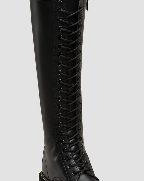 Dr. Martens Shoe Laces Round Suits 20 Eye Boots Doc Martins - 240cm Black-1