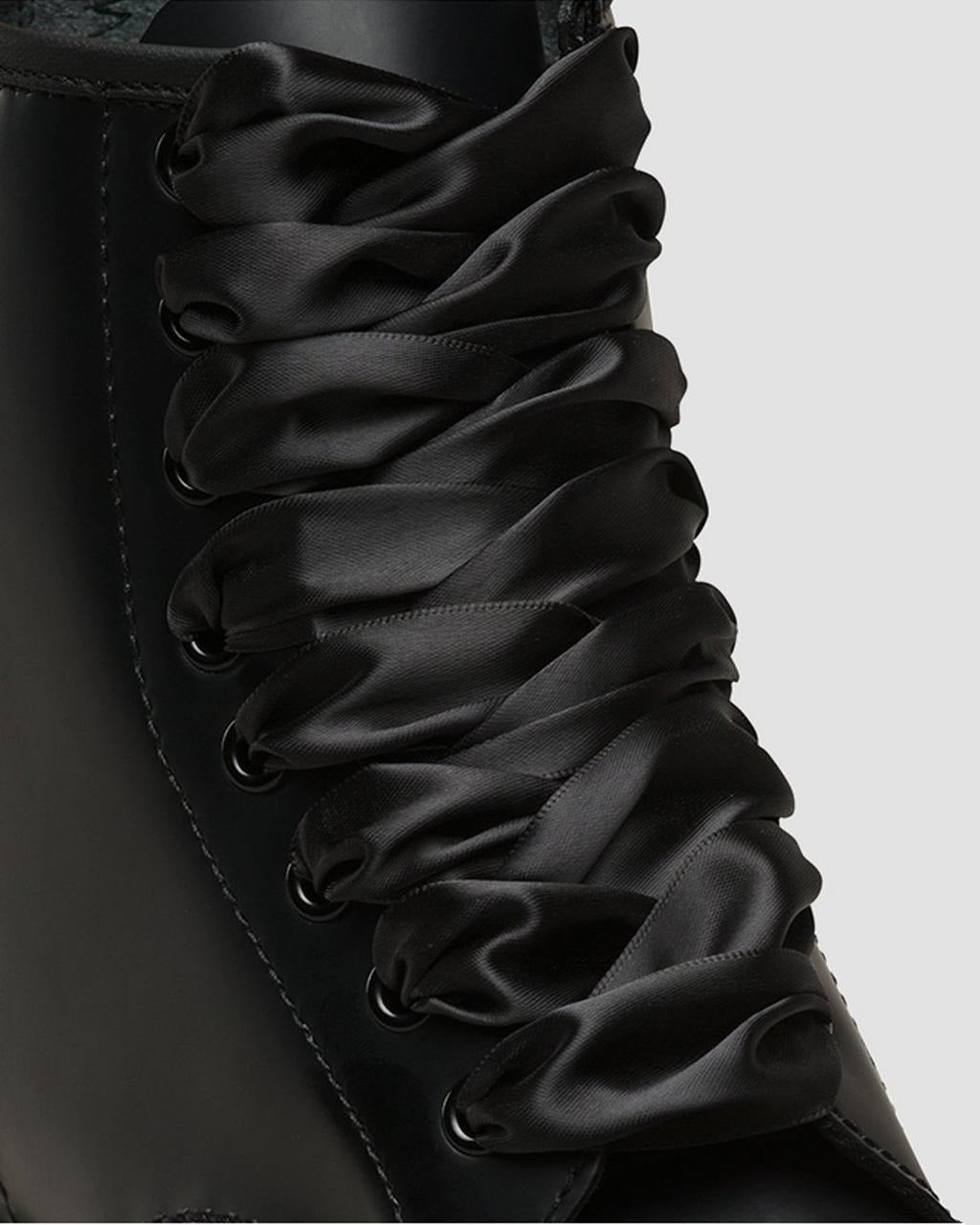 Dr. Martens 8-10 Eye Lace Black Ribbon 140 Cm for Boots-0
