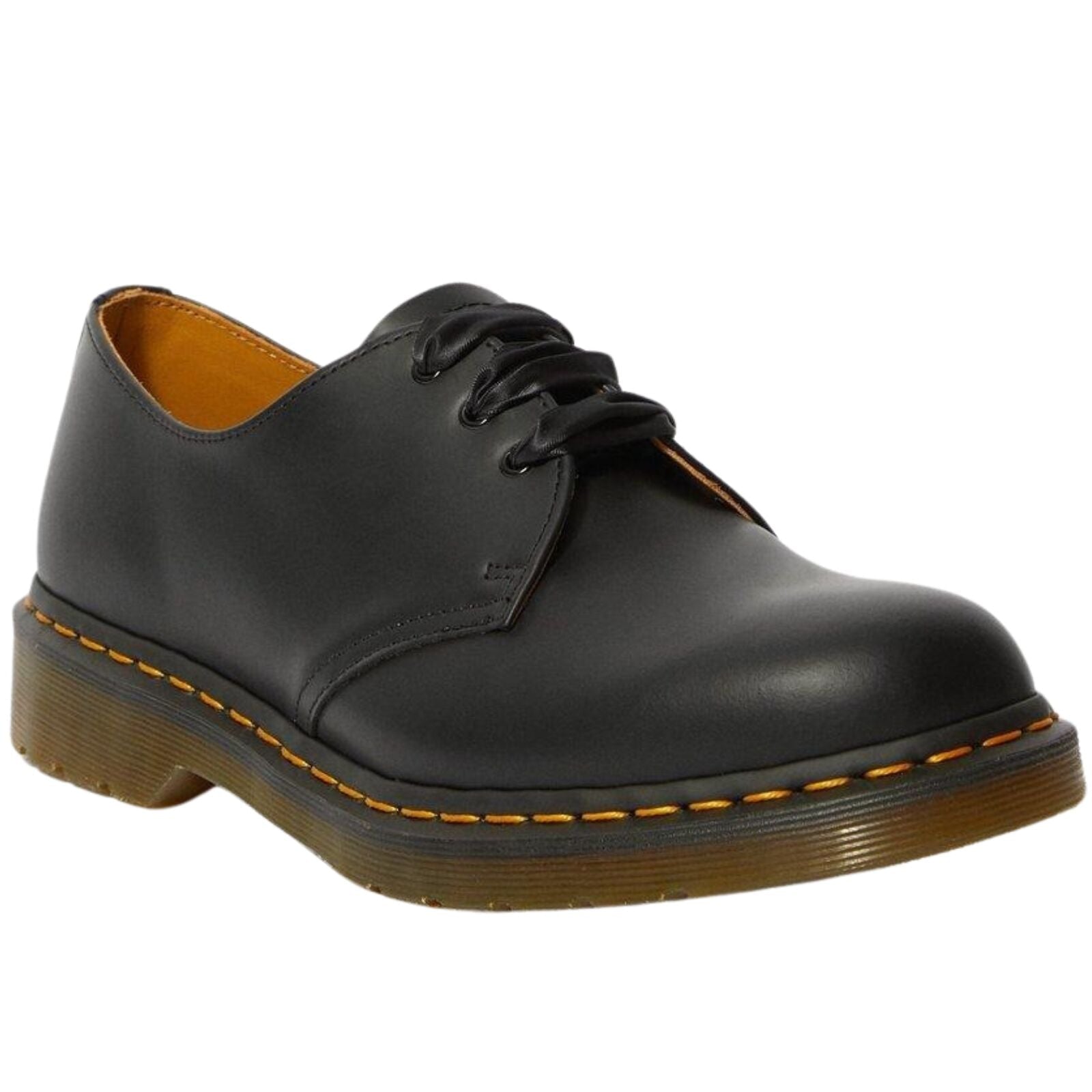 26" Satin Ribbon Laces Fits 3-Eye Dr. Martens Shoes Durable Stylish Pair - Black-2