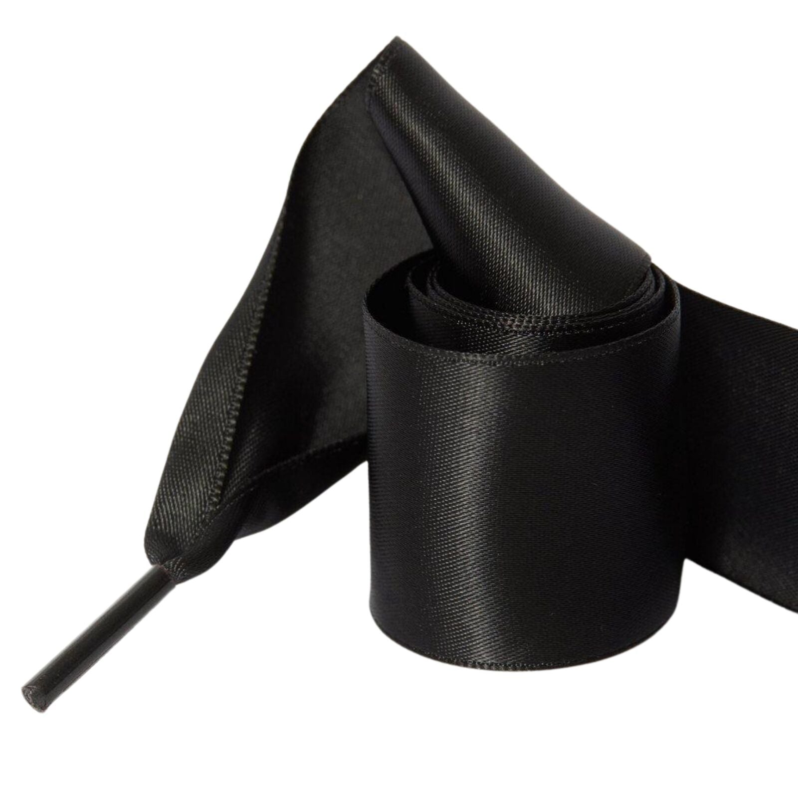 26" Satin Ribbon Laces Fits 3-Eye Dr. Martens Shoes Durable Stylish Pair - Black-3