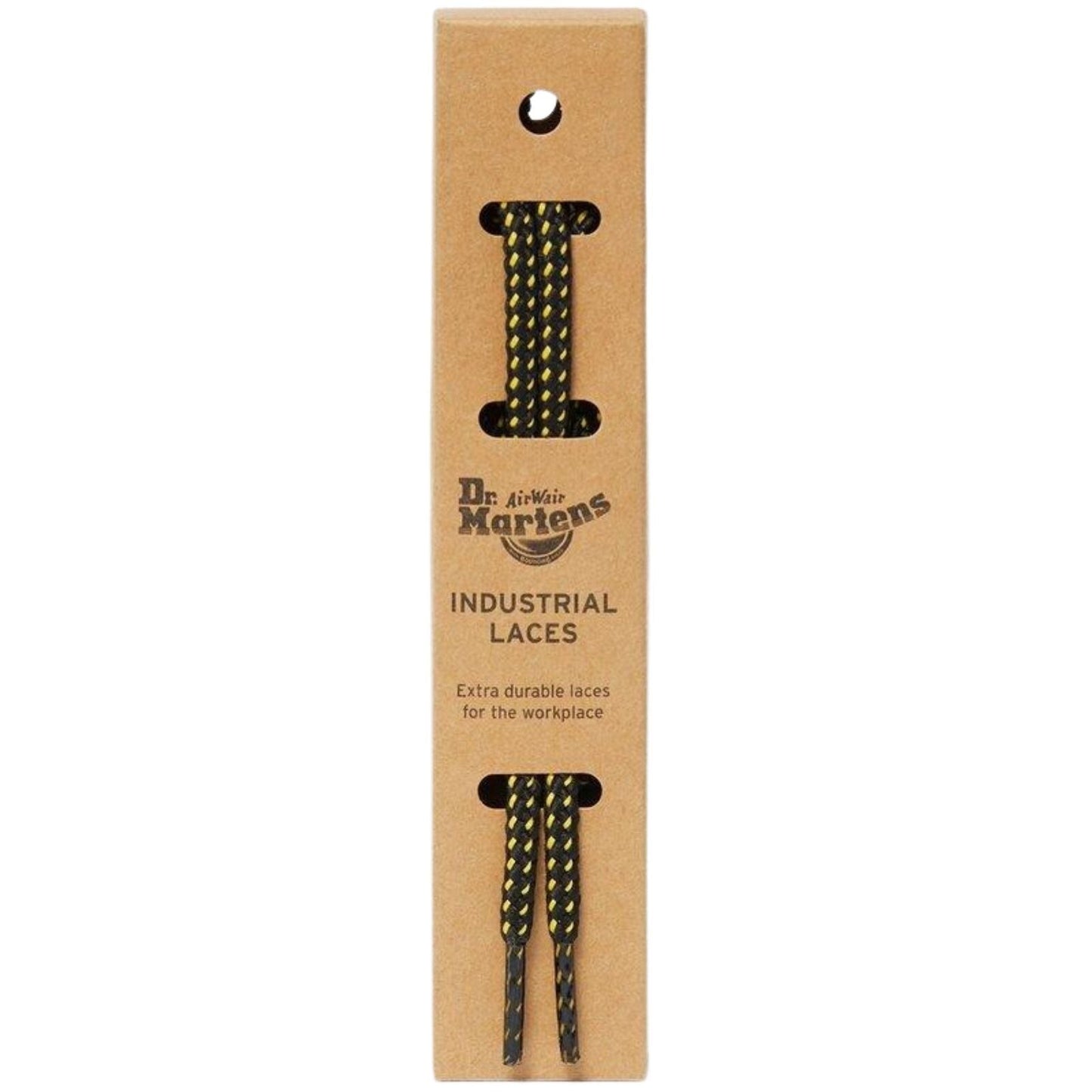36" Flat Cotton Laces Fits 4-5 Eye Dr. Martens Shoes Durable Pair - Black Yellow-1