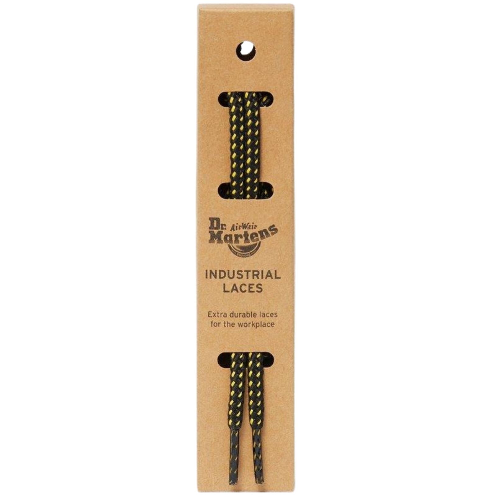 36" Flat Cotton Laces Fits 4-5 Eye Dr. Martens Shoes Durable Pair - Black Yellow-1