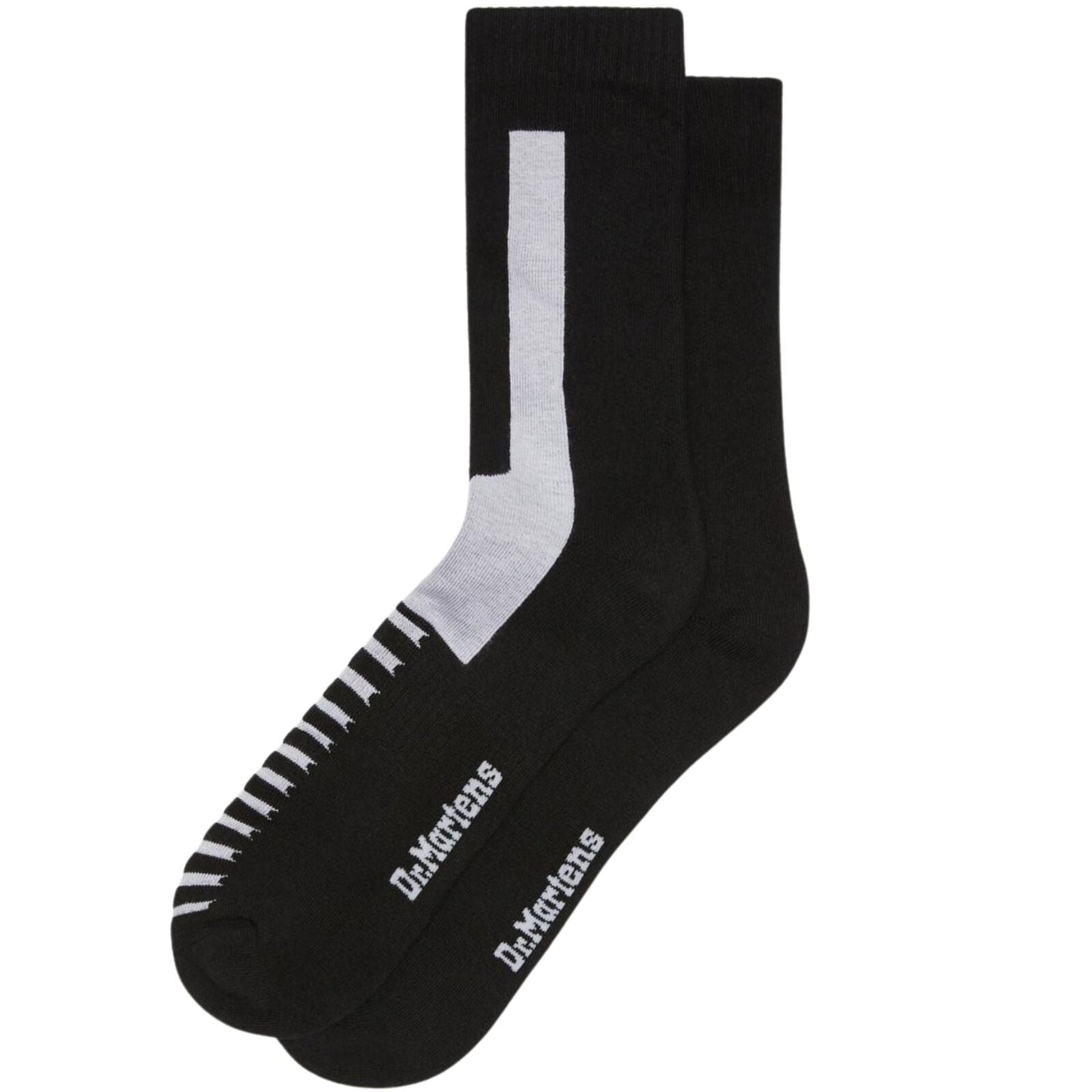 Dr. Martens Double Doc Boot Socks Black/White S/M M/L - Organic Cotton Blend-1