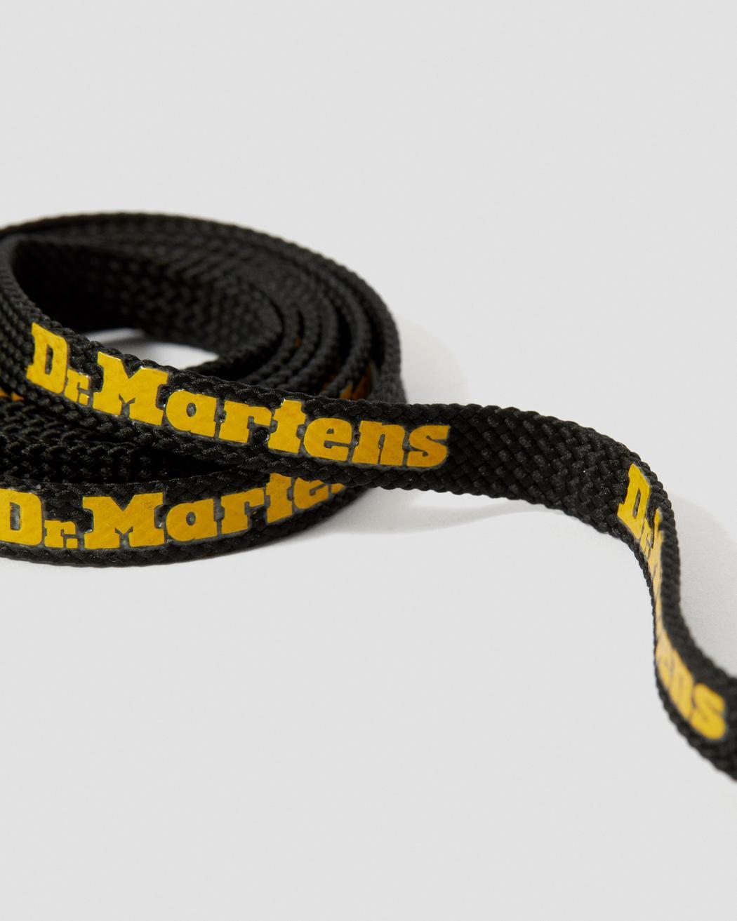 Dr. Martens 55" Shoe Laces Suits 8-10 Eye Boots Doc Martins - 140cm Black/Yellow-2