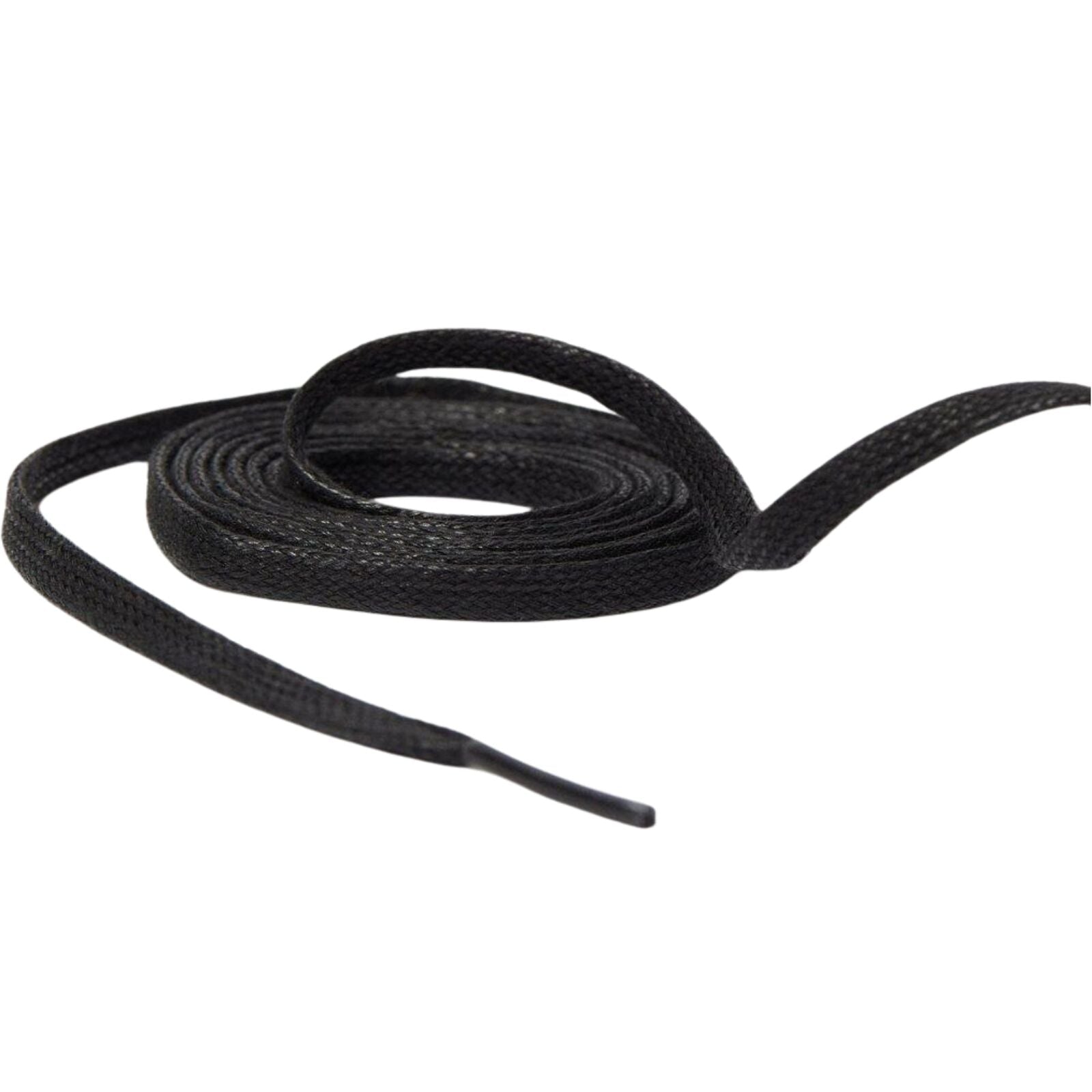 140cm Black Waxed Flat Shoe Laces – Fits 8–10 Eye Dr. Martens Boots-3