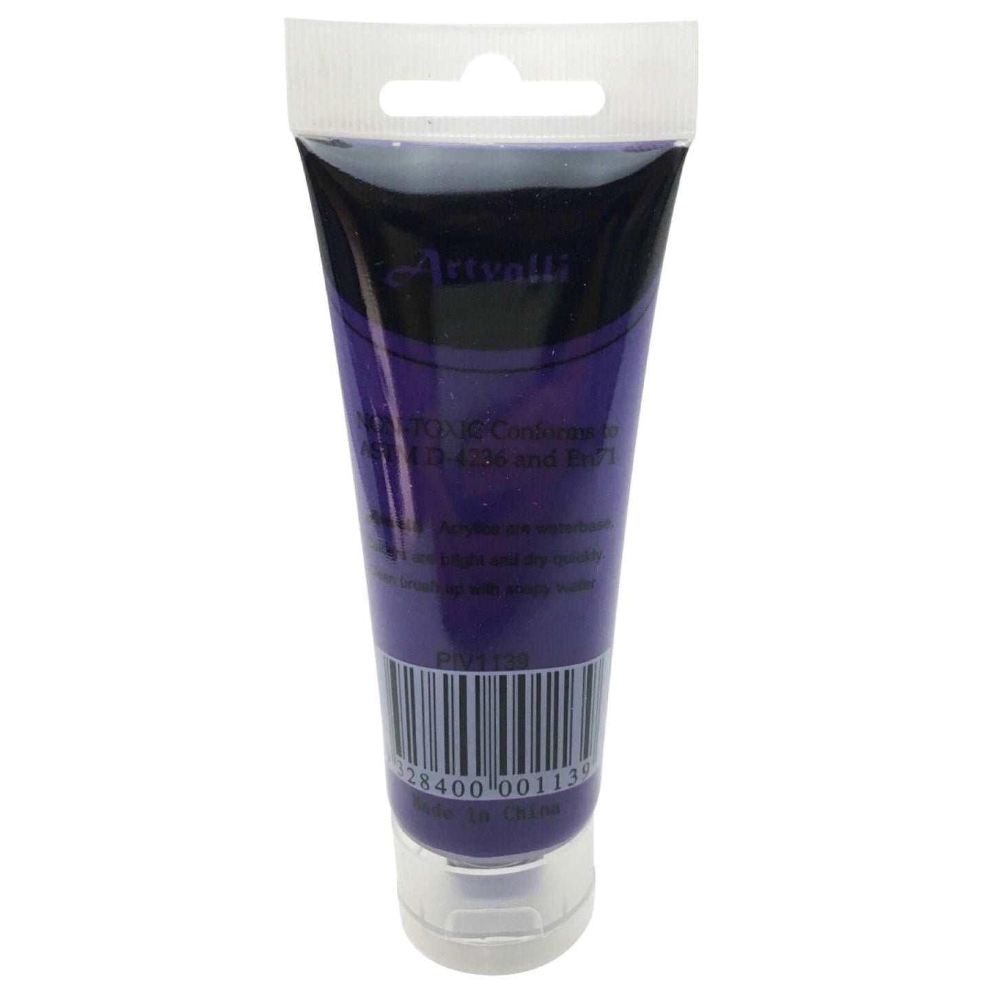 Acrylic Paint 75ml Tube Water Based Non Toxic Artist Craft - Brilliant Purple