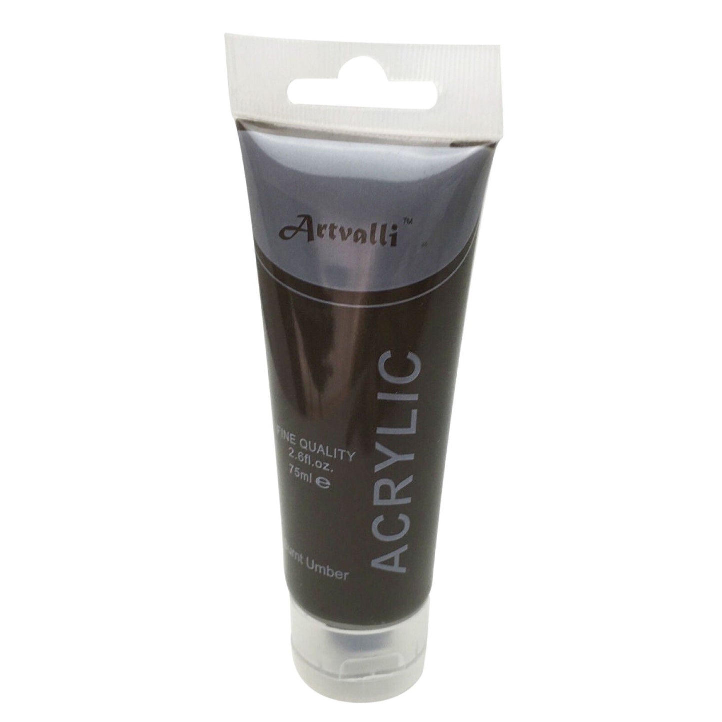 Acrylic Paint 75ml Tube Water Based Non Toxic Artist Craft - Burnt Umber