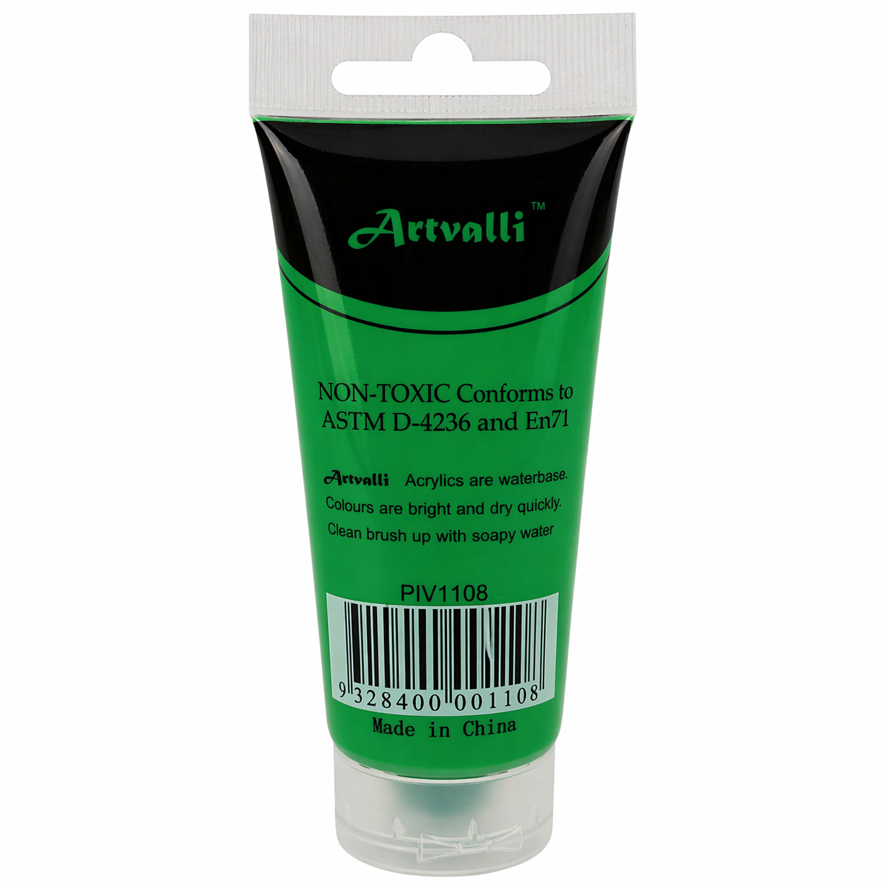 Acrylic Paint 75ml Tube Water Based Non Toxic Artist Craft - Light Green