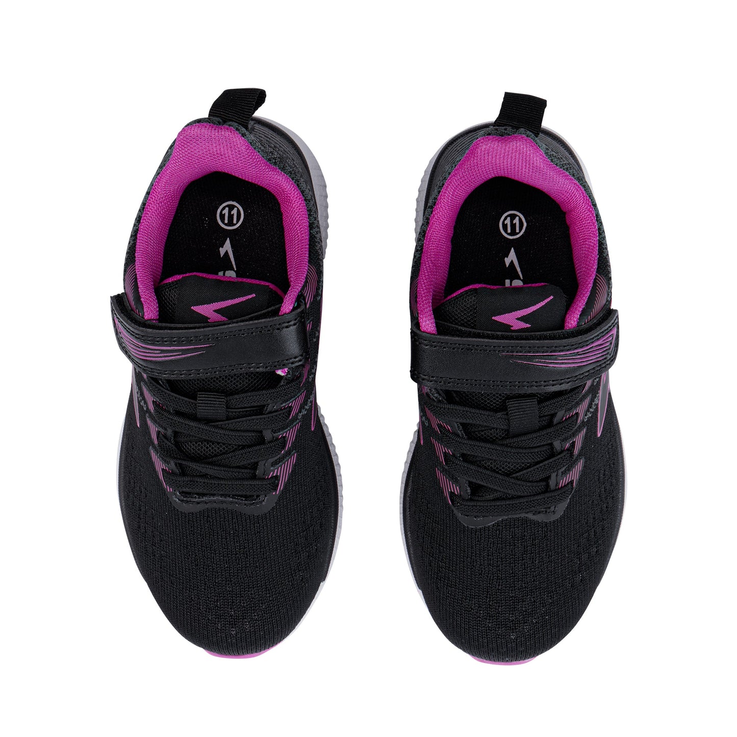 Acute Girls V-strap Runner Black/Fuchsia-1