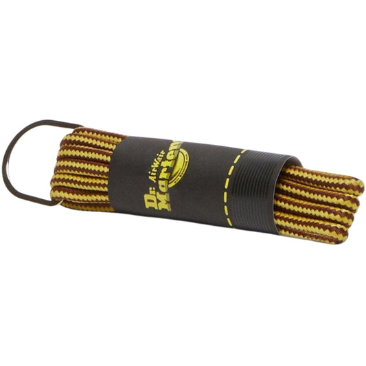 Dr. Martens 65cm Cotton Round Shoe Laces fits 3 Eye Shoes in Brown Yellow-0