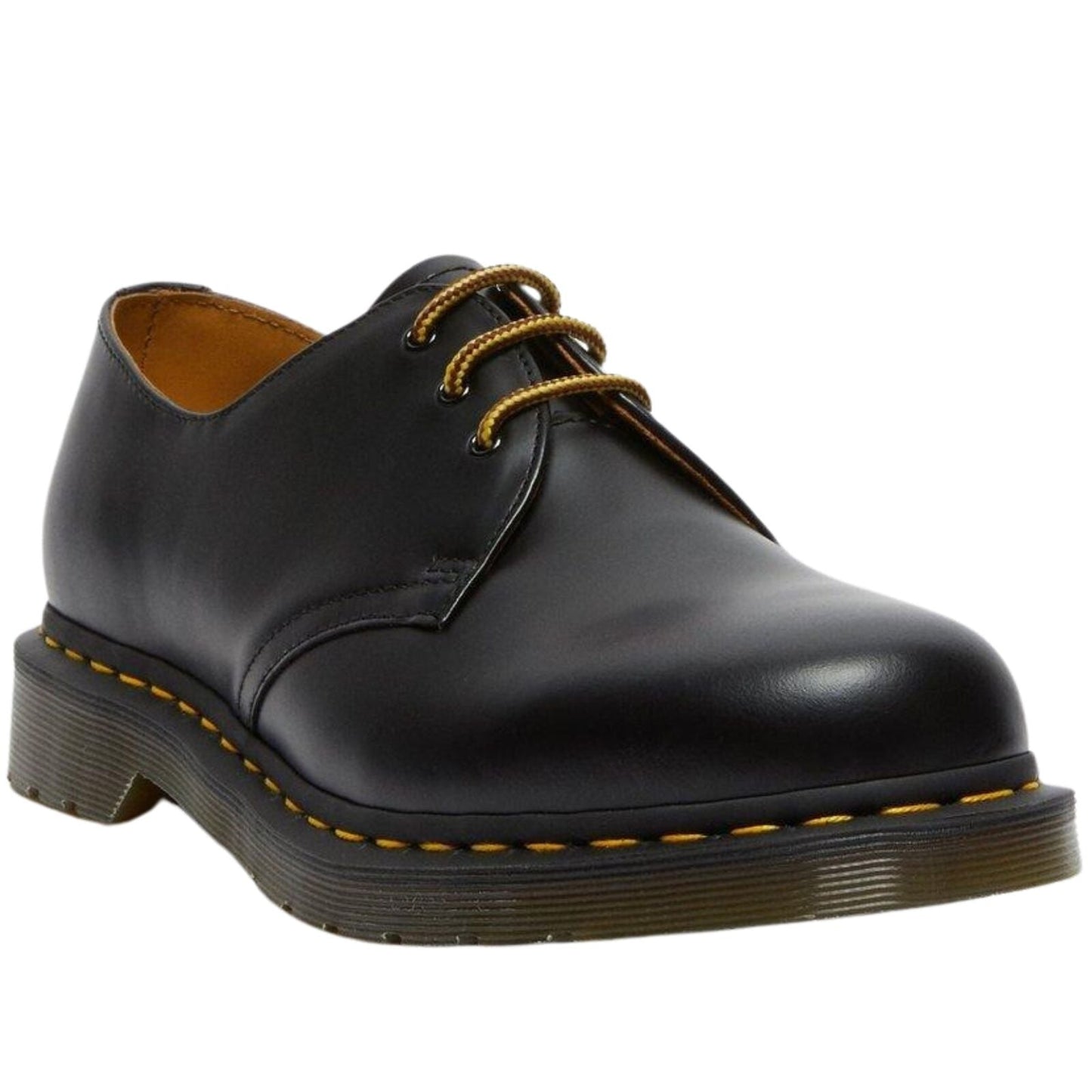 Dr. Martens 65cm Cotton Round Shoe Laces fits 3 Eye Shoes in Brown Yellow-2