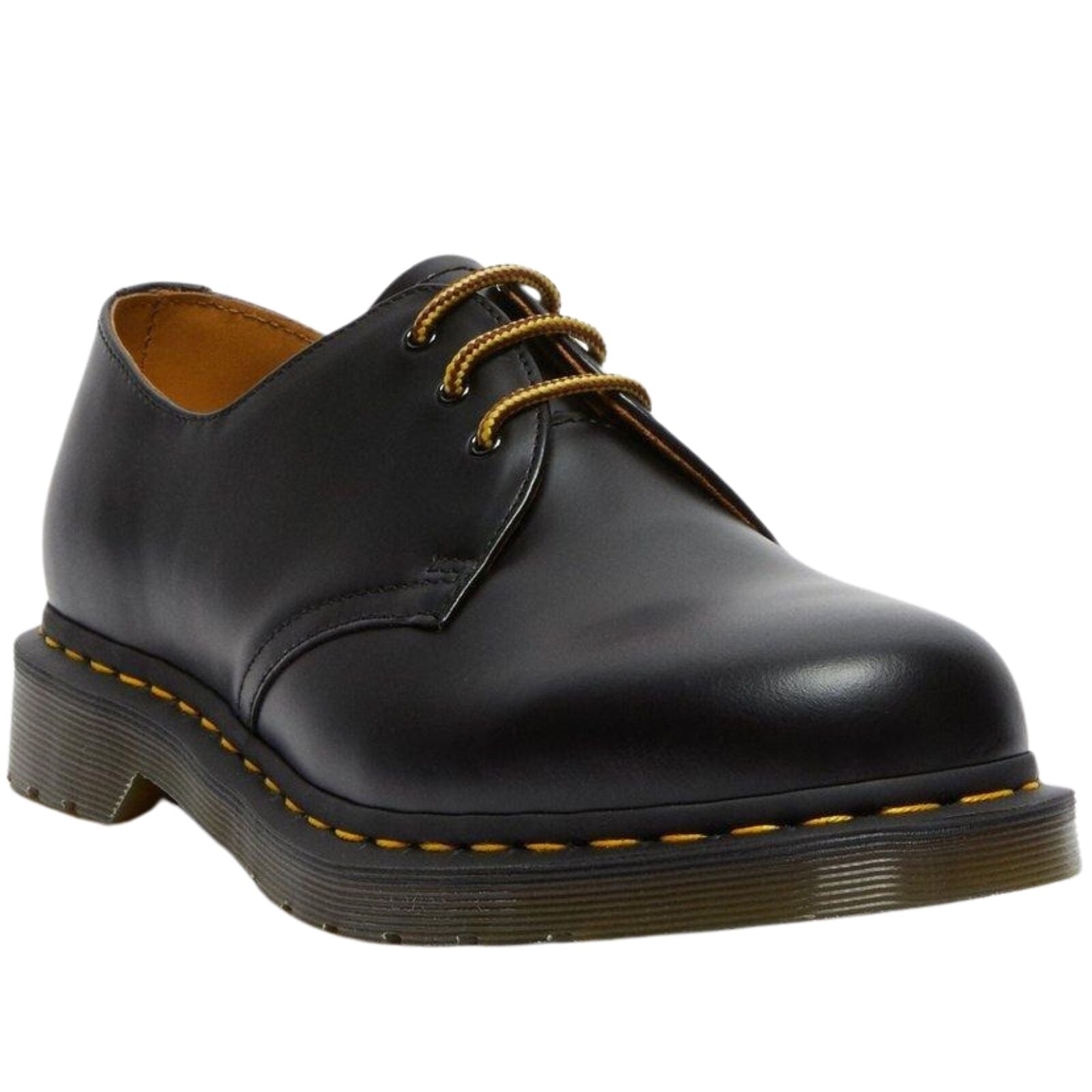 Dr. Martens 65cm Cotton Round Shoe Laces fits 3 Eye Shoes in Brown Yellow-2