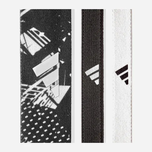 3pcs Adidas Sports Headband Hair Bands Gym Training Fitness Yoga in White/Black-2