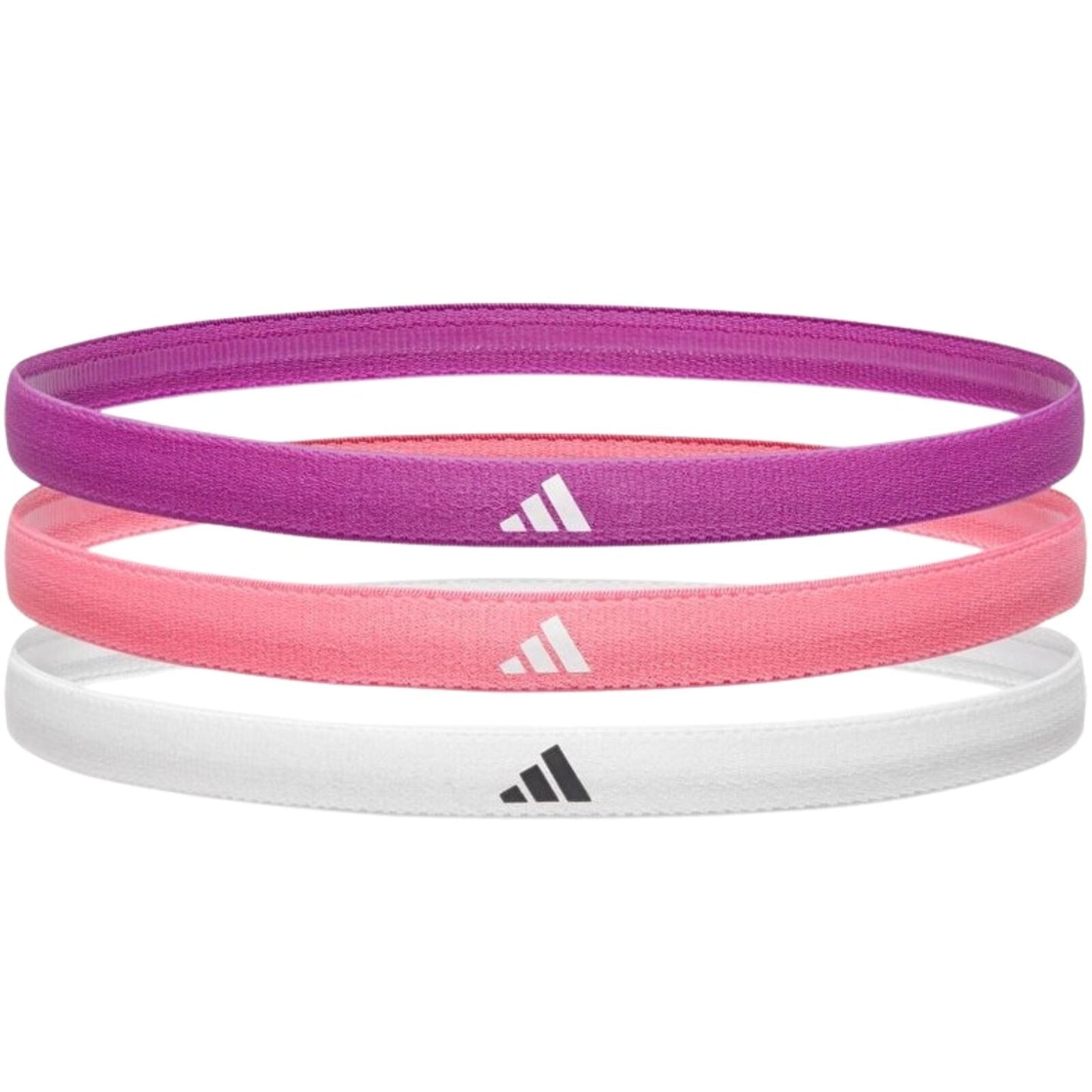 Adidas 3-Piece Set Hairbands Headbands Non-Slip Silicone in Multi-2