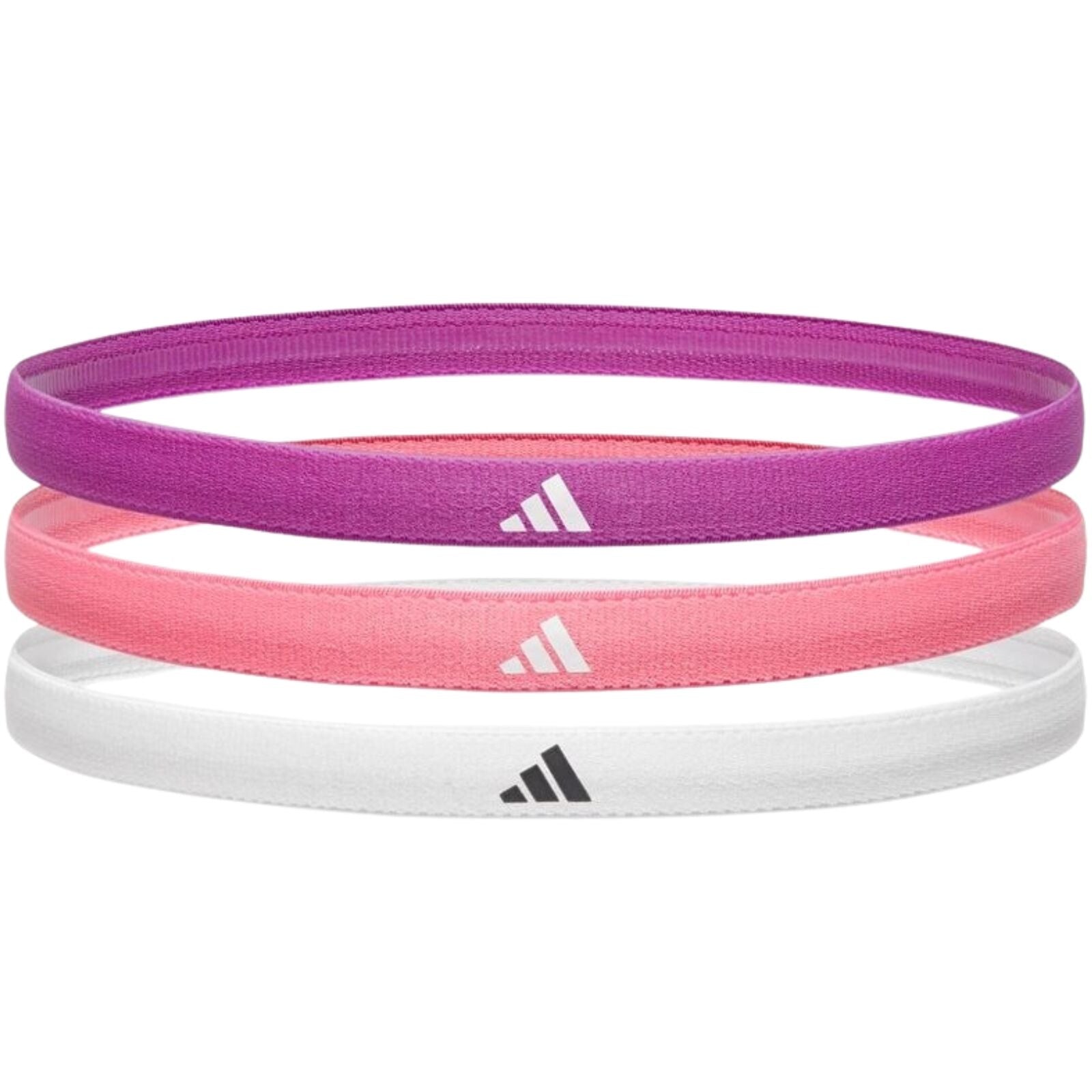 Adidas 3-Piece Set Hairbands Headbands Non-Slip Silicone in Multi-2