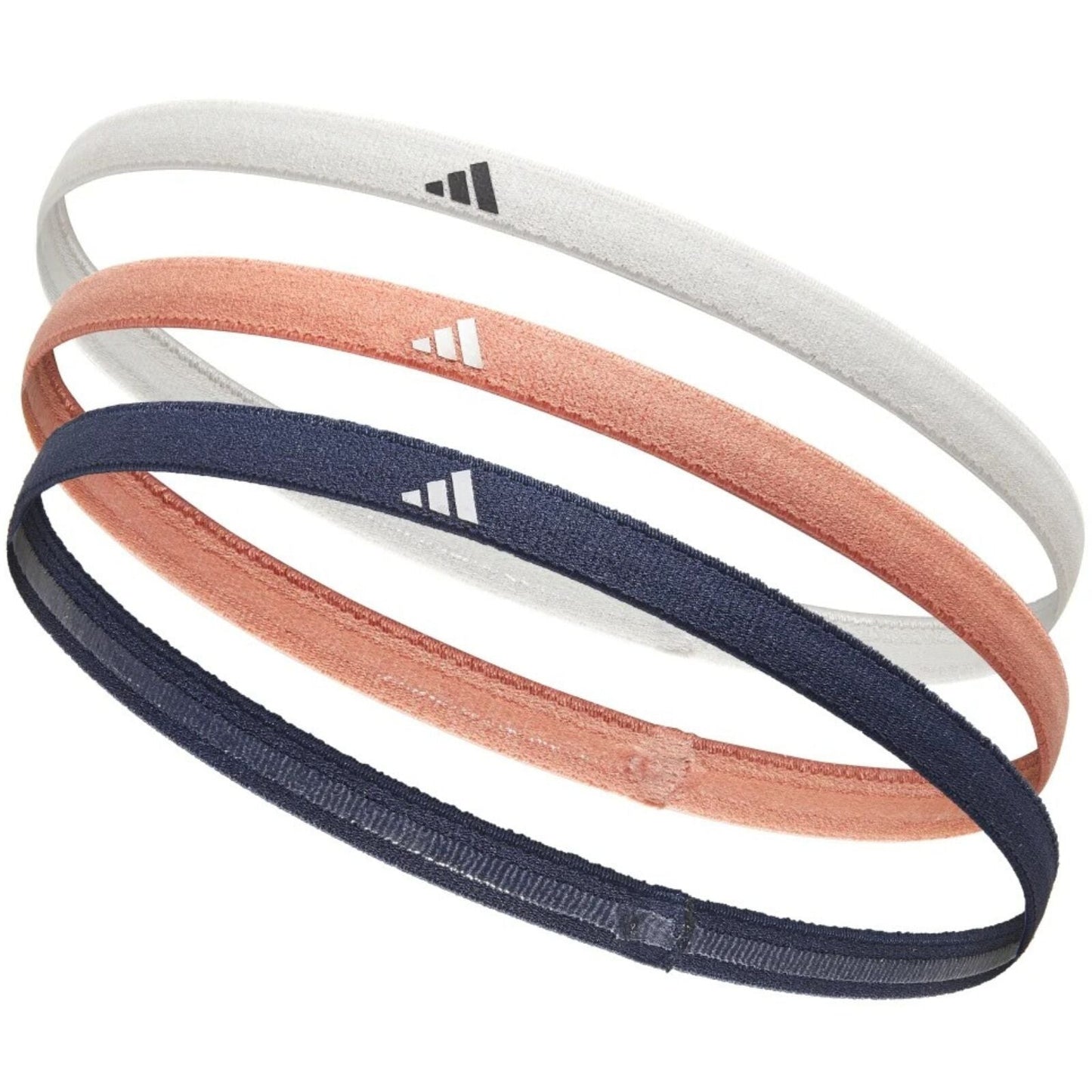 3pcs Adidas Sports Headband Hair Bands Gym Training Fitness Yoga in Grey/Coral/Navy-1
