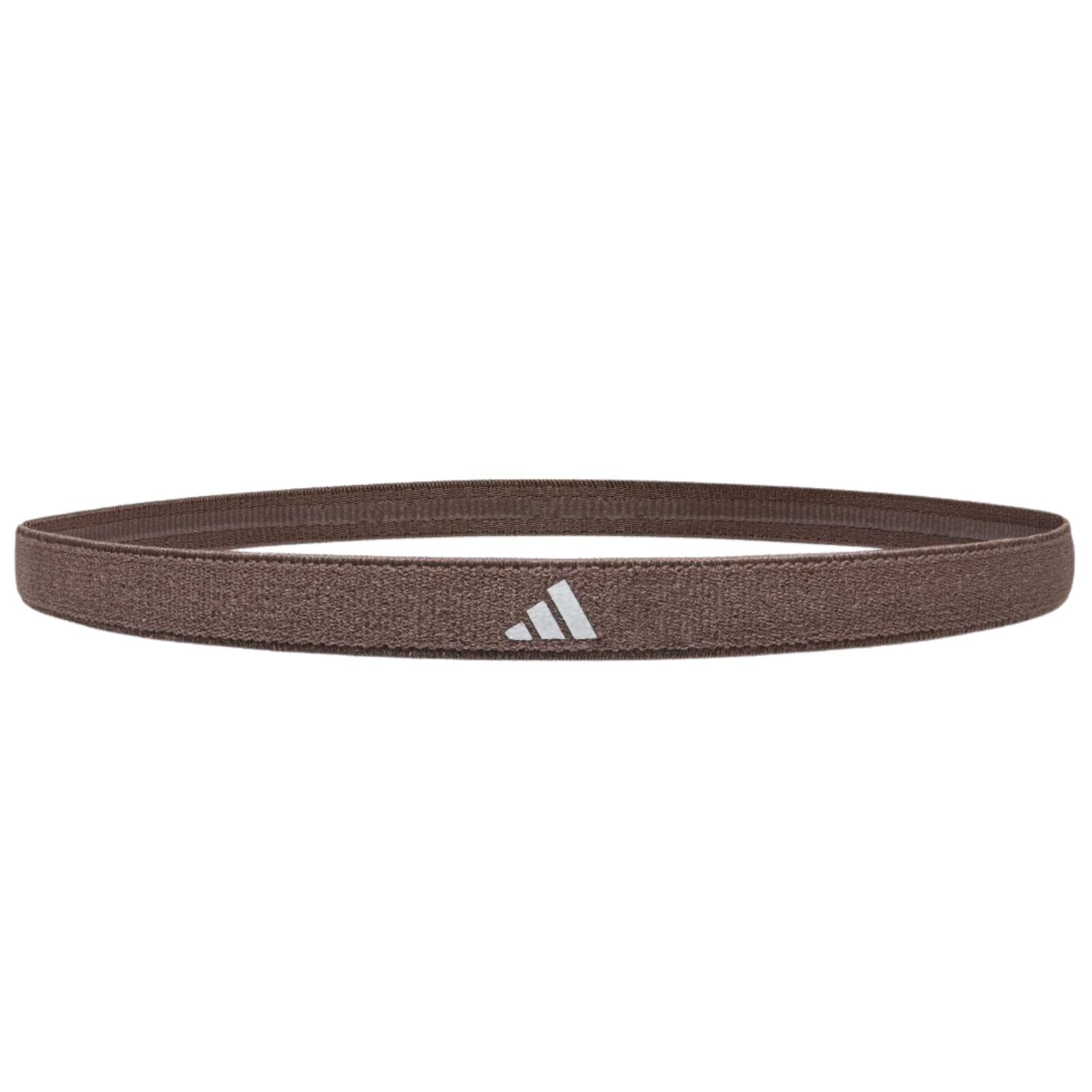 Adidas 3pk Hairbands Headbands Non-Slip Silicone One Size in Taupe Clay Earth Strata-3