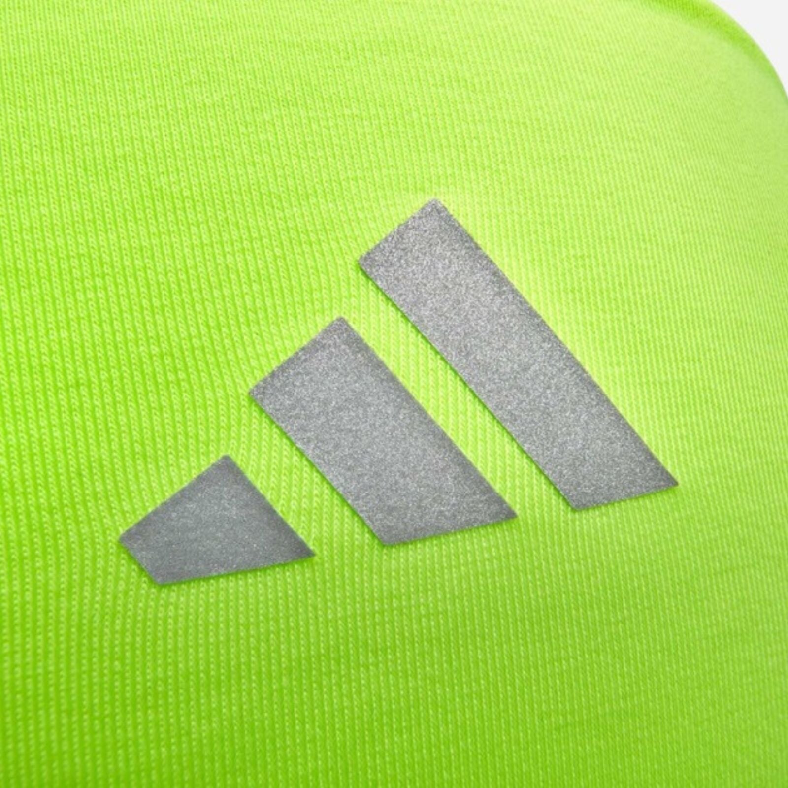 Adidas Sports Hairband Headband Wide Fit Aeroready Reflective Logo One Size in Lucid Lemon-3