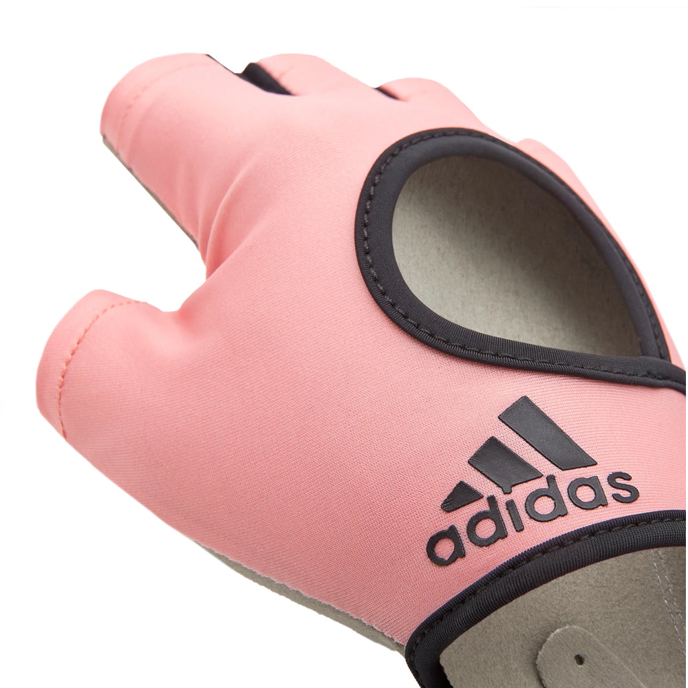 Adidas Womens Essential Gym Gloves Sports Weight Lifting Training - Pink-3